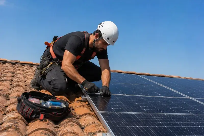 Maintenance et monitoring de panneaux solaires à Manziat
